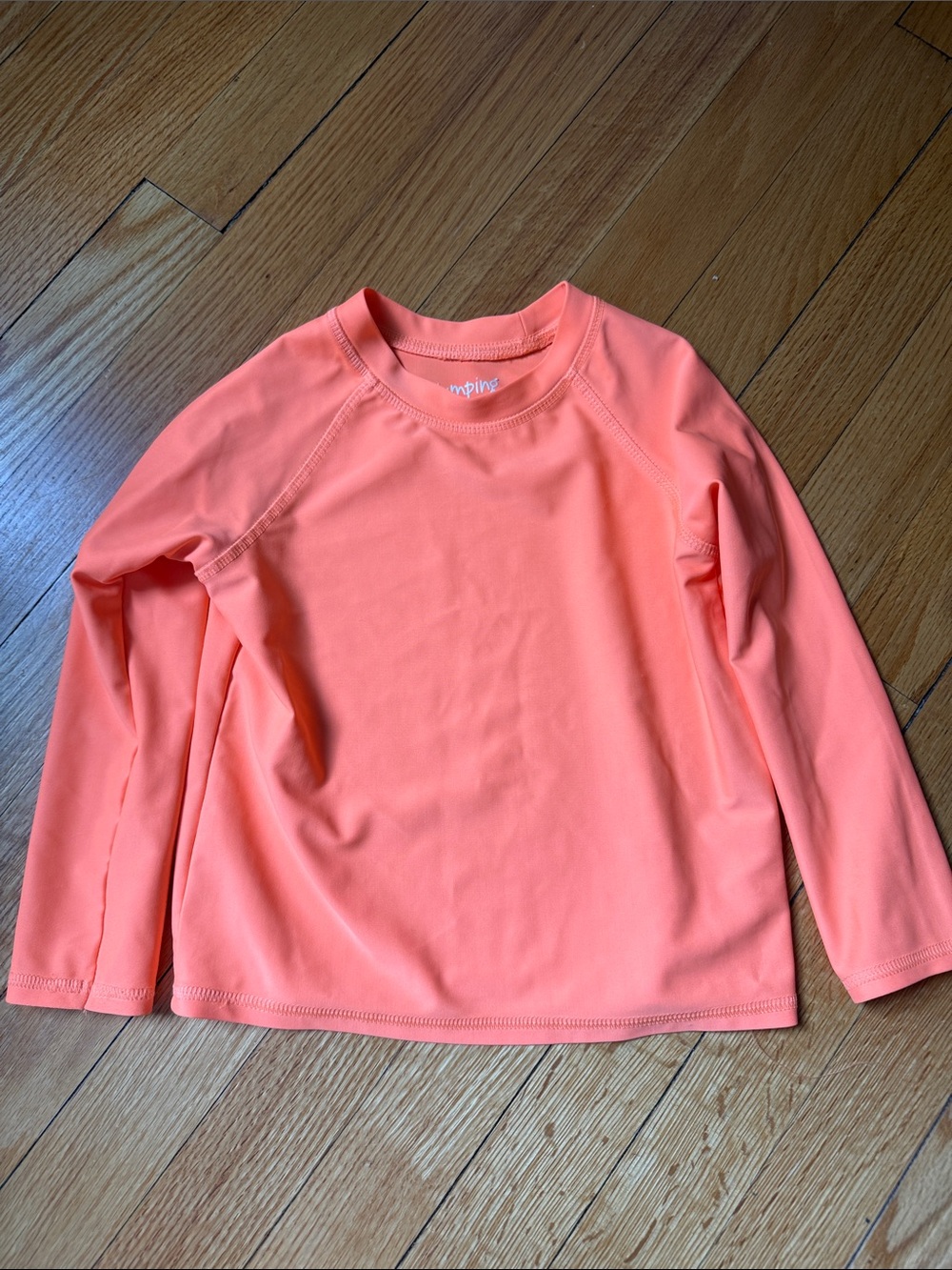 jumping beans Coral Pink Long-Sleeve Kids Rashguard